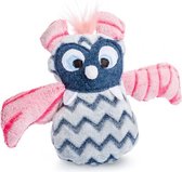 knuffelpop junior pluche 24 cm roze/grijs/blauw