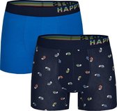 Happy Shorts 2-Pack Boxershorts Heren Sneakers Print - Maat L