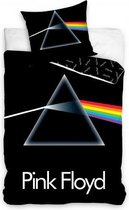 dekbedovertrek Pink Floyd 140 x 200 cm katoen zwart