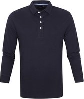 Profuomo Long Sleeve Polo Donkerblauw - maat S