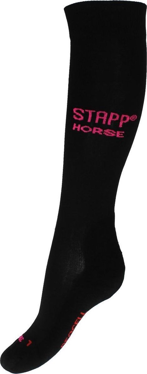 Scully Gemengd Categorie Stapp Horse Sokken Fluor - Zwart-roze - 39-42 | bol.com