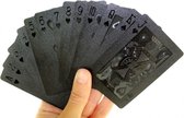 speelkaartenset 8,9 x 5,8 cm pvc zwart