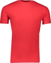 Dsquared2 T-shirt Rood Rood Aansluitend - Maat M - Heren - Herfst/Winter Collectie - Katoen;Elastaan