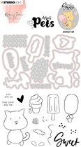 Studio Light Stempel & snijmal - Missees pets - Sweet cat