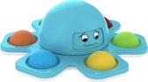 Fidget Spinner met Pop Up Bubble - Face Changing Octopus - Anti Stress - Rage 2021/2022 - Blauw