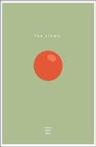 Walljar - The Clown - Muurdecoratie - Poster met lijst