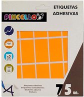 Pincello Zelfklevende Etiketten 25 X 45 Mm Papier Oranje