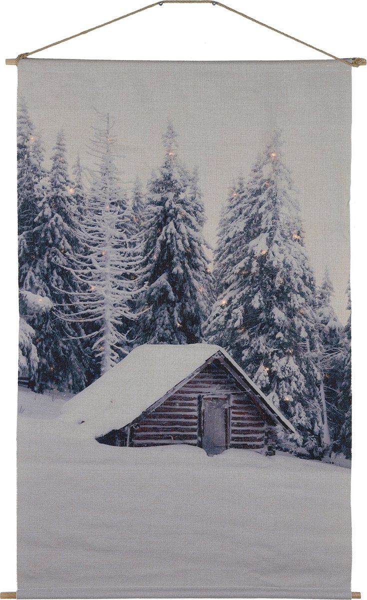 Countryfield - Wanddoek Sneeuwhut LED timer 66x110CM