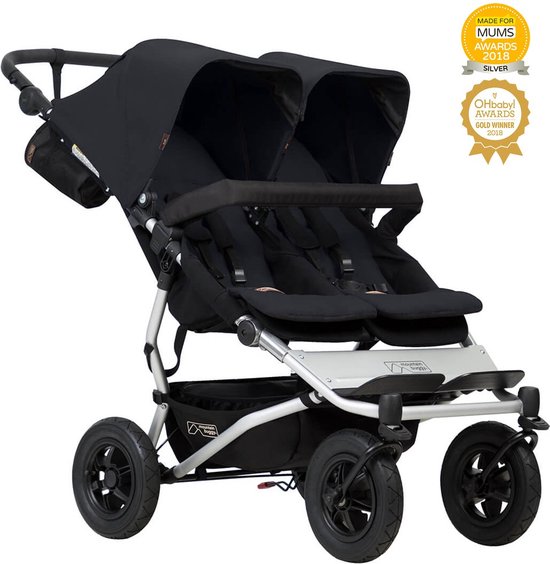 Mountain Buggy - Duet (Black) - Duo kinderwagen - Tweeling - Mountain - €769,00