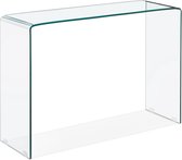 Alterego Design consoletafel 'BOBBY CONSOLE' van transparant glas