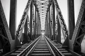The railway bridge – 135cm x 90cm - Fotokunst op PlexiglasⓇ incl. certificaat & garantie.