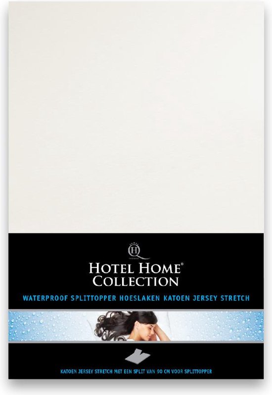 Hotel Home Collection - Snug Protect Waterproof - Split Topper Hoeslaken - Wit - Bescherming tegen vocht - Split-topper design - Luxe hotelkwaliteit