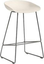 About A Stool AAS 38 - crèmewit - roestvrij staal - 76 cm