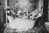 Diva's bath – 90cm x 60cm - Fotokunst op PlexiglasⓇ incl. certificaat & garantie.