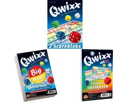 Spellenbundel SCOREBLOKKEN - 3 stuks - Qwixx scoreblocks & Qwixx Big Points & Qwixx Mixx