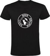 Beer Lives Matter | Heren T-shirt | Zwart | Bier | Drank | Alcohol | Protest | Feest