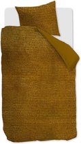 At Home by BeddingHouse Cosy Corduroy Dekbedovertrek - Eenpersoons - 140x200/220 cm - Oker