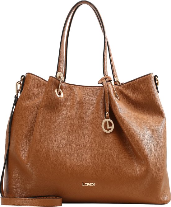 L.CREDI Sac shopper Sac à épaule Ebony Shopper Cognac Marron clair