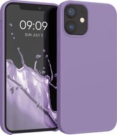 kwmobile telefoonhoesje voor Apple iPhone 12 mini - Hoesje met siliconen coating - Smartphone case in violet lila
