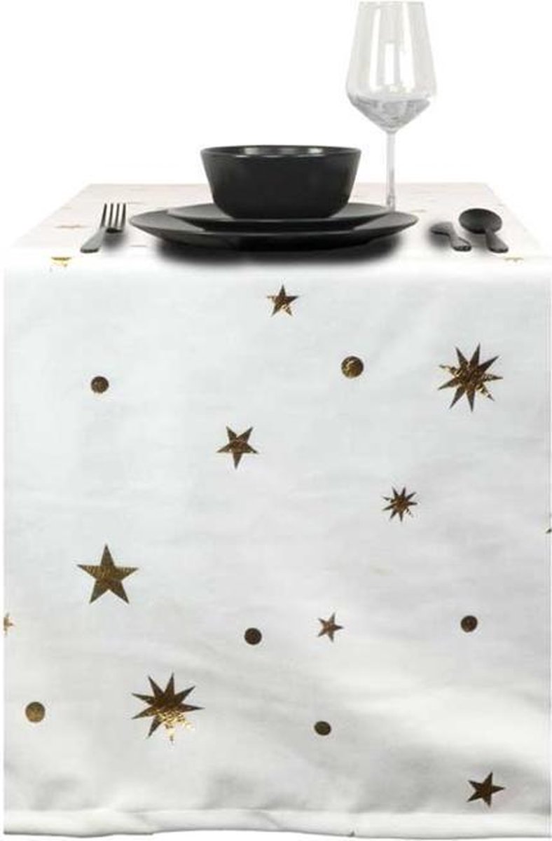 Unique Living | Tafelloper Xmas night 45x150cm ivory