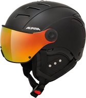 Alpina Jump 2.0 QVM Skihelm Met Vizier | Matt Black | QuattroVarioflex Photochromic | Maat: 55 - 58 cm