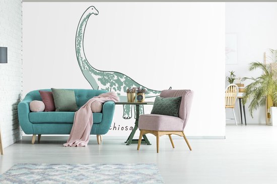 Papier peint - Papiers Papier peint photo Chambre d'enfants - Dinosaurus - Brachiosaure - Largeur 330 cm x Hauteur 220 cm