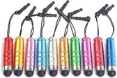 10 Mini Stylus pennen- Smartphone tablet pen- 3.5mm -  Stylus pen for Tablet - Telefoon pen- verschillende kleuren-  Cadeau tip!
