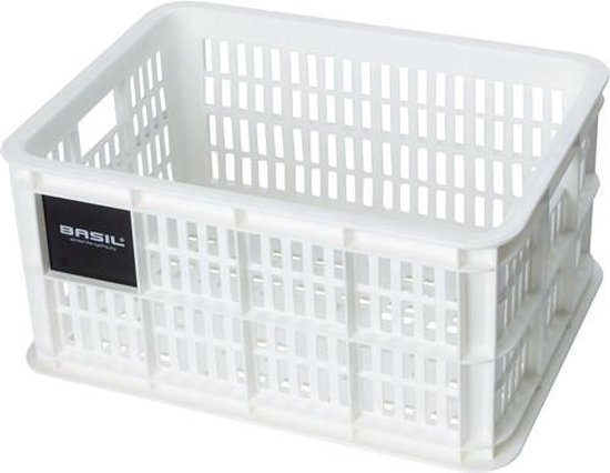 Basil Fietskrat S - Small - 17,5 Liter - Wit | bol.com