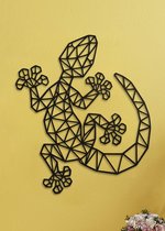 Wanddecoratie Polygon | Gekko - M (33x40cm)