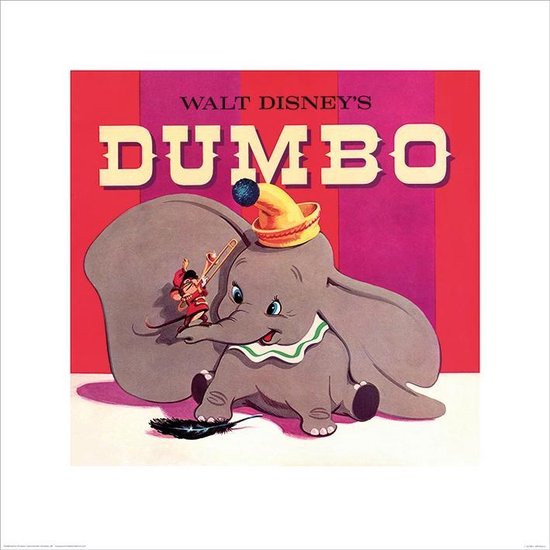Poster - Dumbo - 40 X 40 Cm - Multicolor
