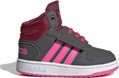 Adidas Hoops 2.0 Mid Winter Sneakers Grijs/Roze Kinderen - Maat 26