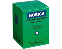 Alco Paperclips Norica 24mm ver- - zinkt met kogeleind doos a 100