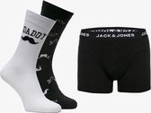 Jack & Jones Giftbox - 2 paar sokken en boxershort - Zwart - Maat M