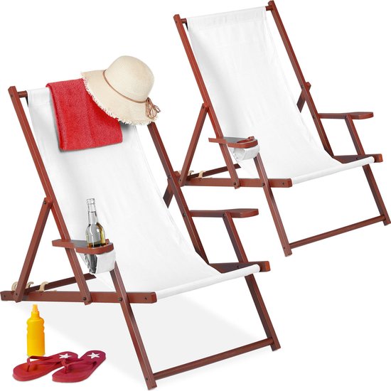 Relaxdays strandstoel met wielen, strandkar opvouwbaar, tot 100 kg, trolley voor het strand