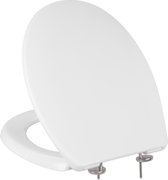 Relaxdays wc bril softclose - duroplast - toiletbril wit - closetzitting - toiletdeksel