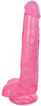 Lollicock Dildo Met Ballen 20 CM - Cherry Ice