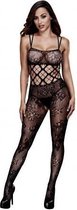 Baci - Racerback Crotchless Lace Bodystocking One Size