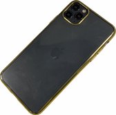 Apple iPhone 7 / 8 / SE - Silicone transparante soft hoesje Sophie goud - Geschikt voor