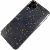 Apple iPhone 6 / 6s - Silicone sterretjes zacht hoesje Amy transparant brons - Geschikt voor
