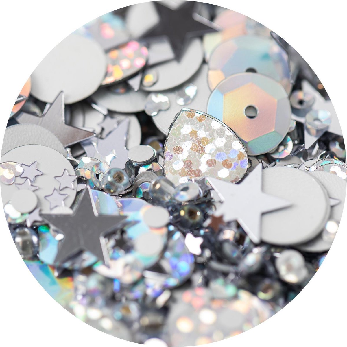 Sequins & beads silver - Sizzix