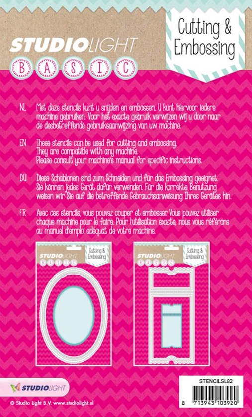 Ovaal Set Embossing Die Cut Stencil