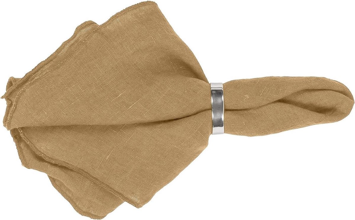 Broste Copenhagen Gracie servet - Indian Tan/Cognac