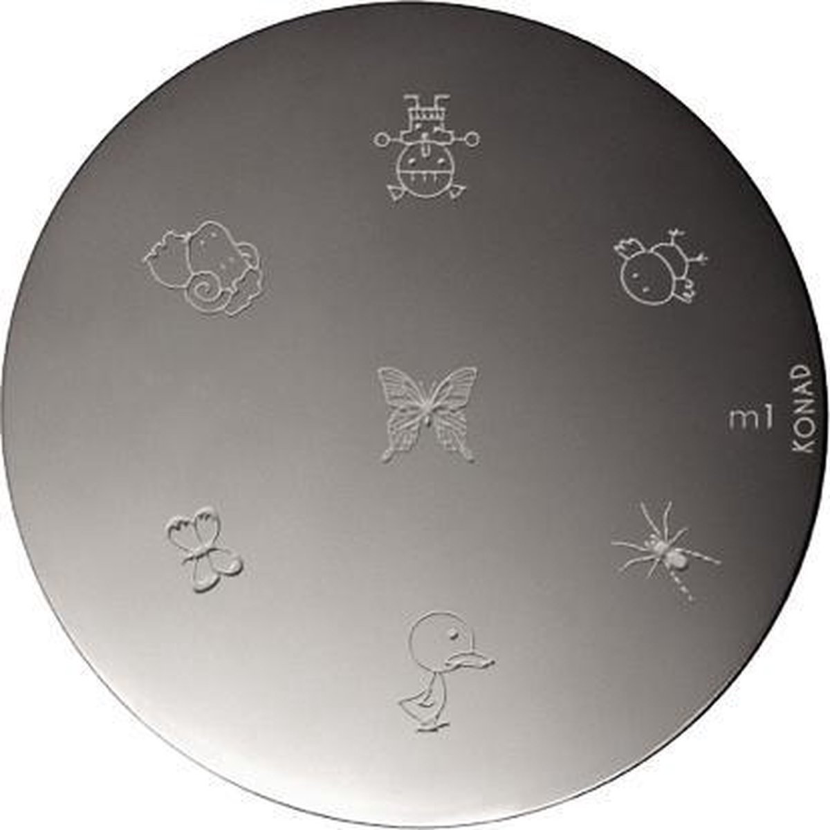 Goedkoopste KONAD nagel sjablonen M1 met 7 nagel figuurtjes.