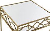 Bijzettafel DKD Home Decor Spiegel Gouden Metaal (50 x 50 x 60 cm)