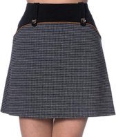 Bernie Block Skirt Grey Dames Rokken - Dames Rokjes