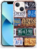 Hoesje maken geschikt voor iPhone 13 mini GSM Hoesje met doorzichtige rand Kentekenplaten