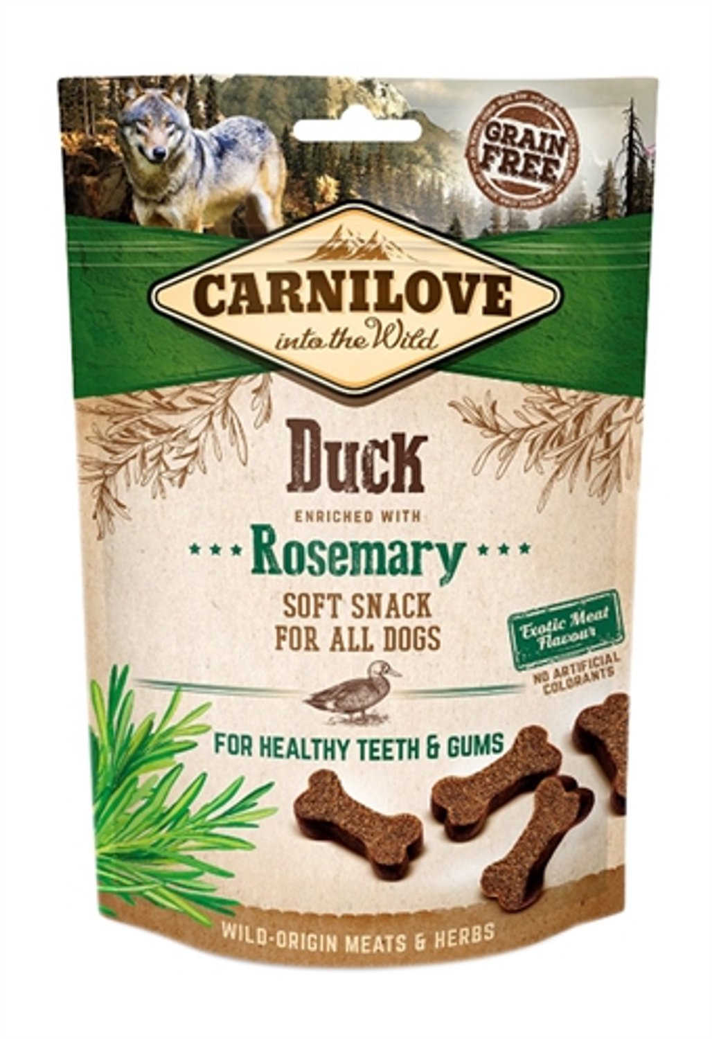 Carnilove soft snack eend / rozemarijn - 200 gr - 1 stuks