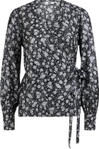 WE Fashion Dames overslag blouse met dessin