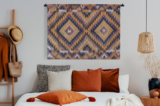 Tapisserie - Tapisserie - Tapis Persan - Motifs - Oranje - 120x90 cm - Tapisserie