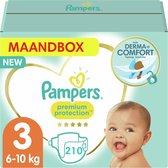 Pampers Premium Protection Luiers - Maat 3 - Maandbox - 210 luiers - Voordeel